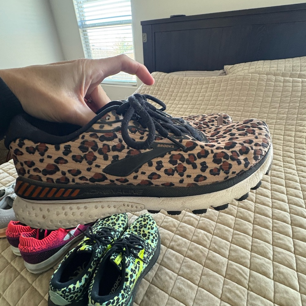 Brooks Animal Print Athletic Shoes
